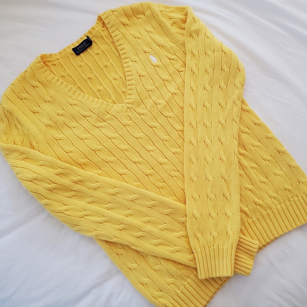 Polo V-neck Sweater